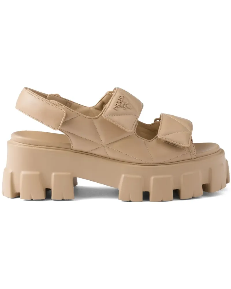 Prada Monolith Sandalen 55mm - Nude Nude