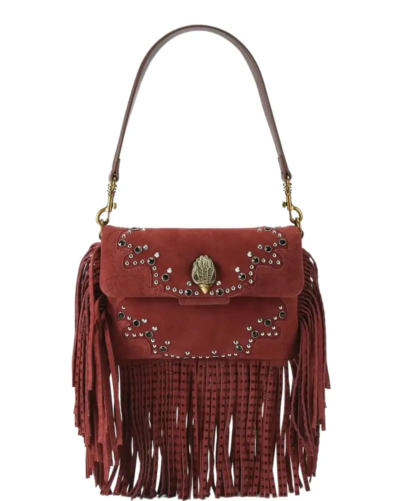 Kurt Geiger Oxford-Schultertasche mit Fransen - Rot Rot
