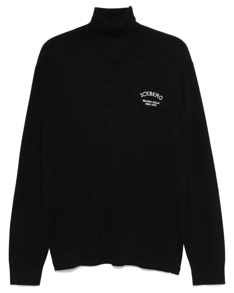 Iceberg Pullover mit Rollkragen - Schwarz Schwarz