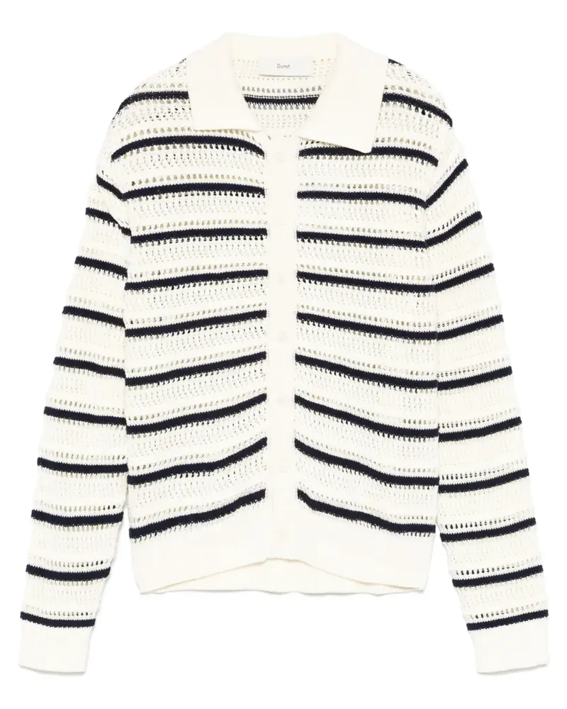 Dunst Gestreifter Cardigan - Nude Nude