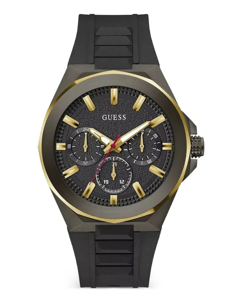 Guess round-shape 46mm watch - Schwarz Schwarz
