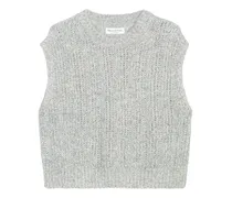 Gerippter Pullunder - Grau