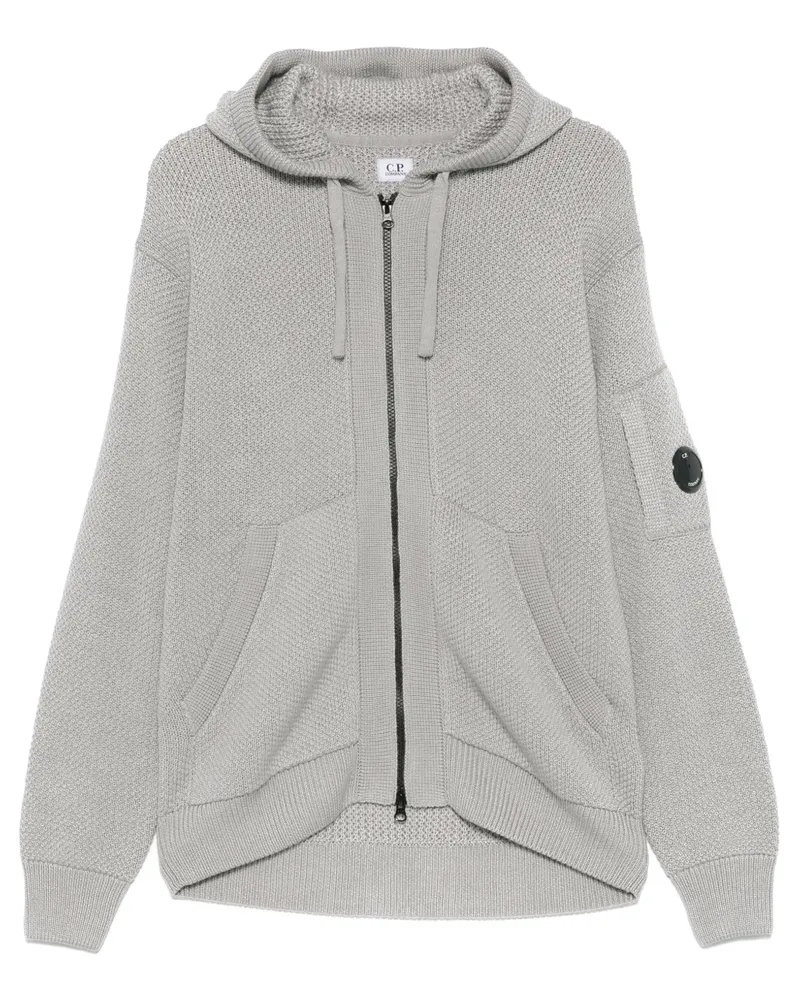 C.P. Company Gestrickte Kapuzenjacke - Grau Grau