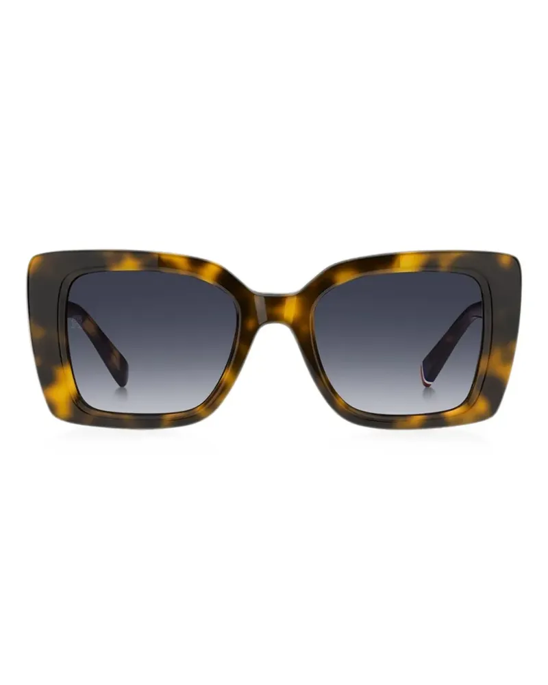 Tommy Hilfiger Sonnenbrille mit eckigem Gestell - Braun Braun