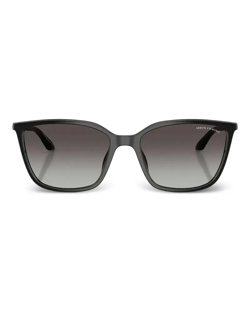 Armani Exchange Sonnenbrille mit eckigem Gestell - Schwarz Schwarz