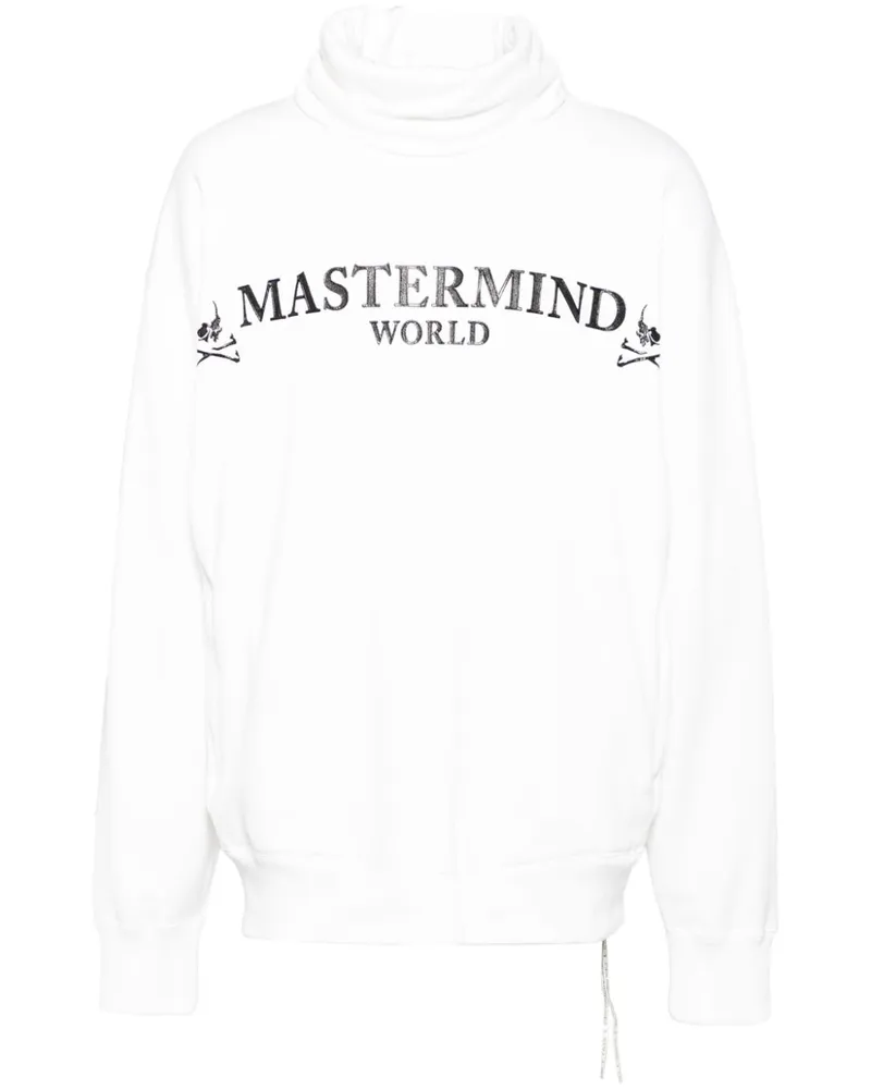 Mastermind World Hoodie mit Logo-Print - Weiß Weiß