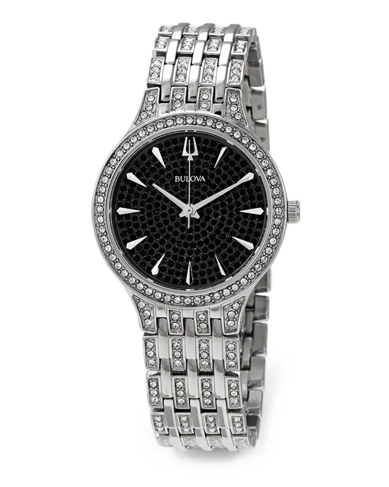 BULOVA Phantom crystal-embellished 32mm watch - Schwarz Schwarz
