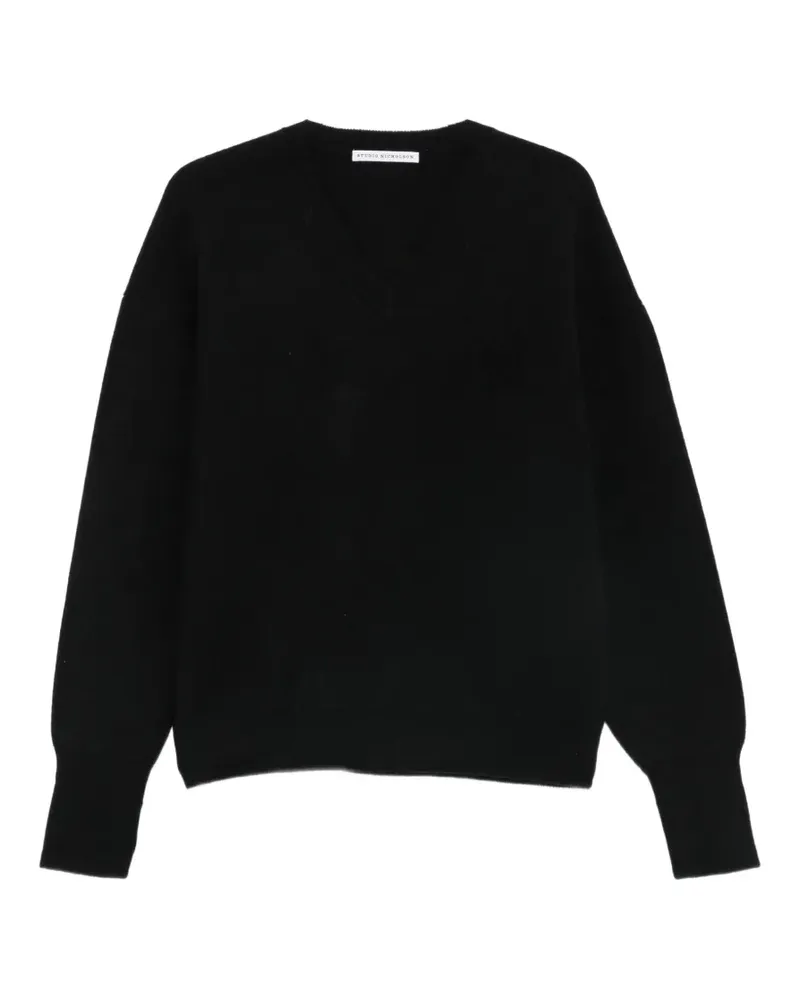 Studio Nicholson Pullover mit überschnittenen Schultern - Schwarz Schwarz