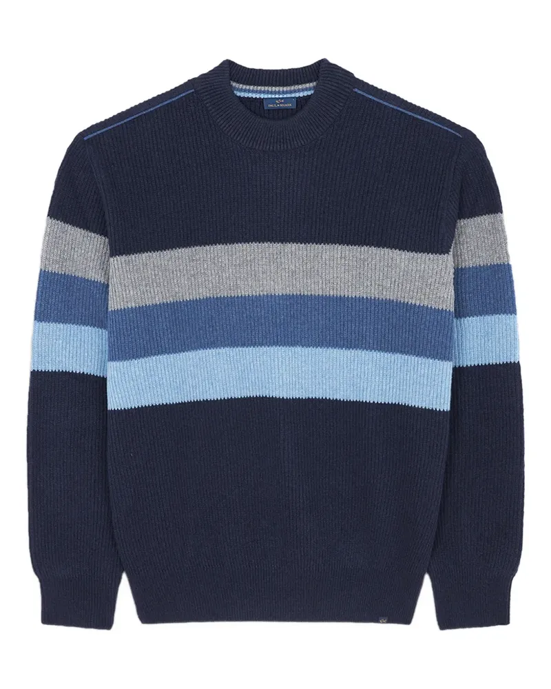 Paul & Shark Gestreifter Pullover - Blau Blau