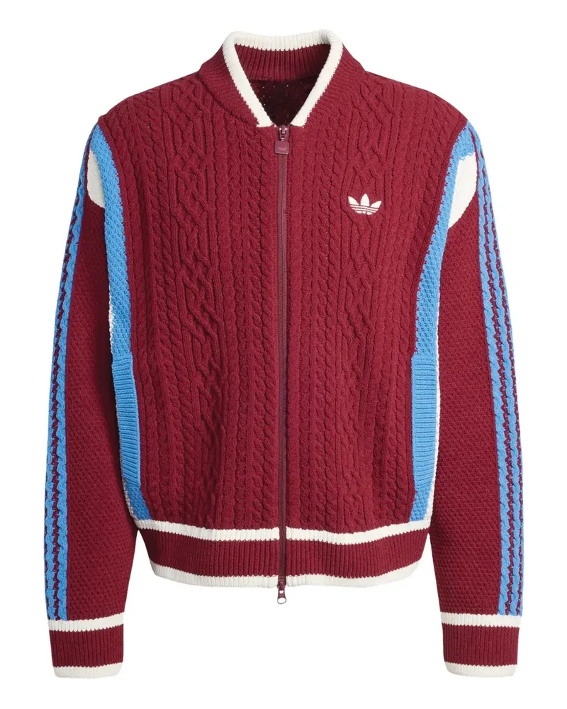 adidas Retro Remix zip-up cardigan - Rot Rot