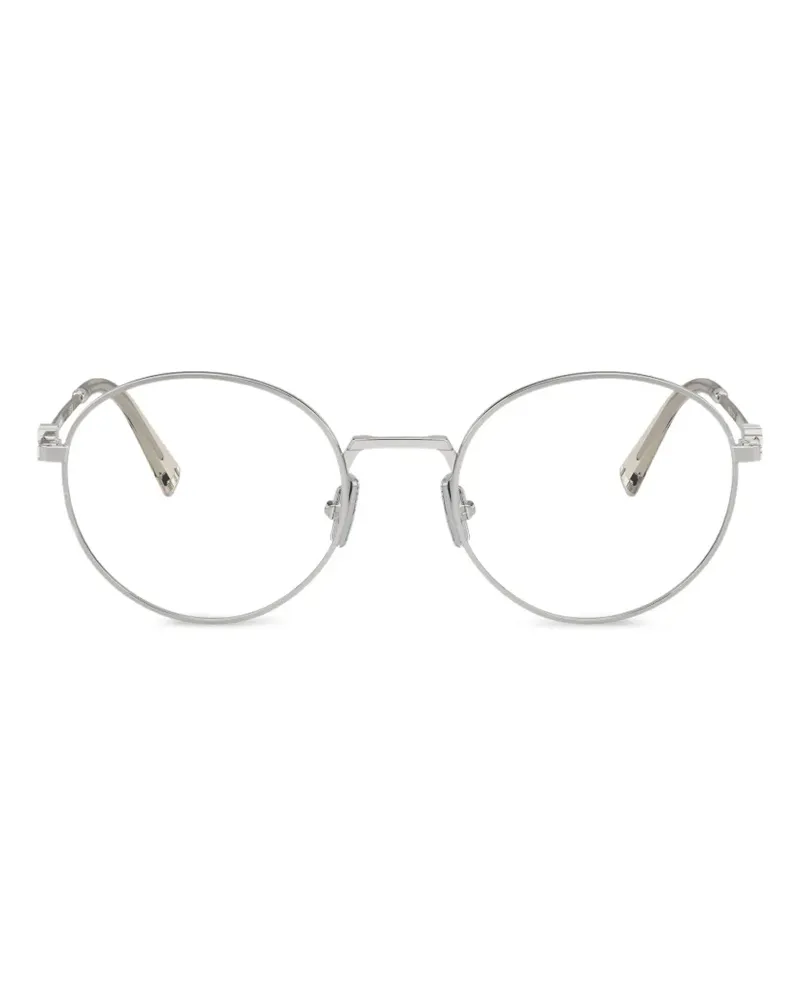 Miu Miu Brille mit rundem Gestell - Silber Silber