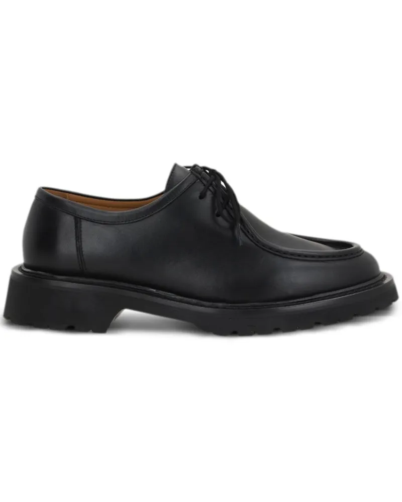 LEGRES Schnürschuhe aus glattem Leder - Schwarz Schwarz