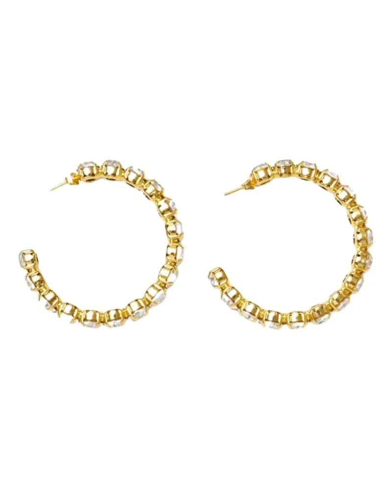 Vanina Nuances Creolen mit Kristallen - Weiß Weiß