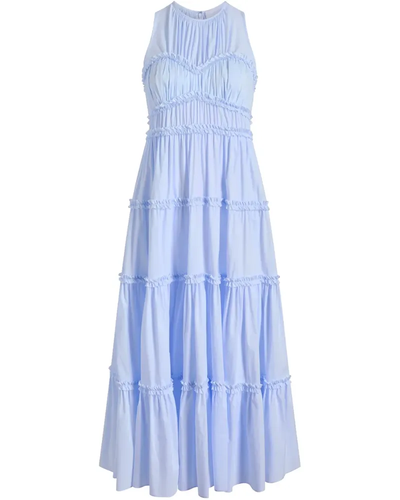 Cinq à Sept Sirrina Midikleid - Blau Blau