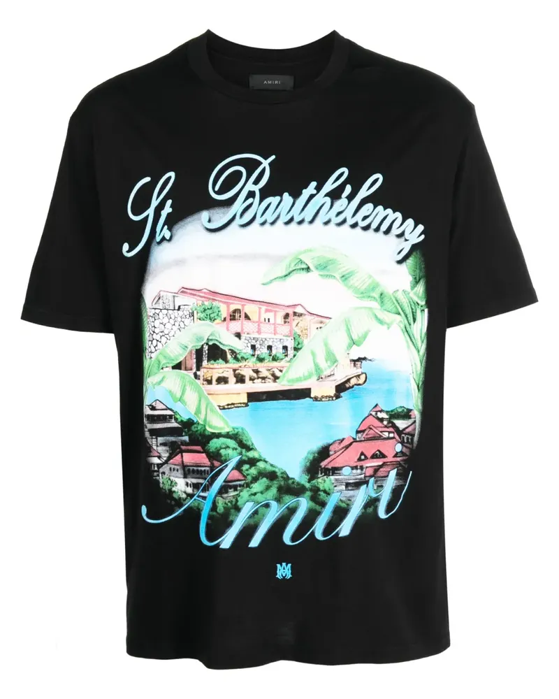 Amiri T-Shirt mit grafischem Print - Schwarz Schwarz