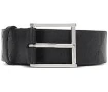 Karierter Gürtel - Schwarz