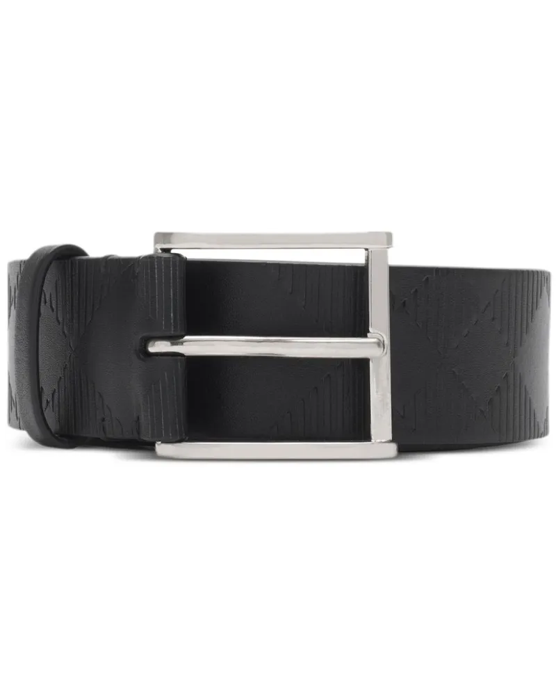 Burberry Karierter Gürtel - Schwarz Schwarz