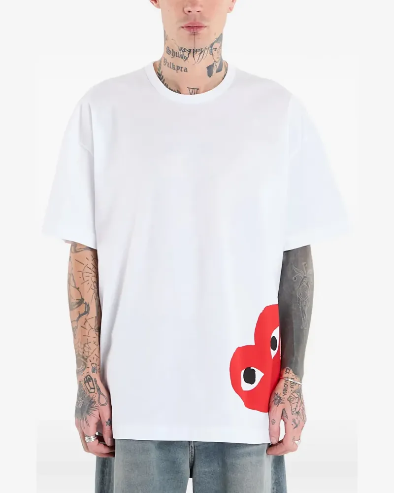 Comme des Garçons logo-print T-shirt - Weiß Weiß