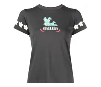T-Shirt mit Chillin-Print