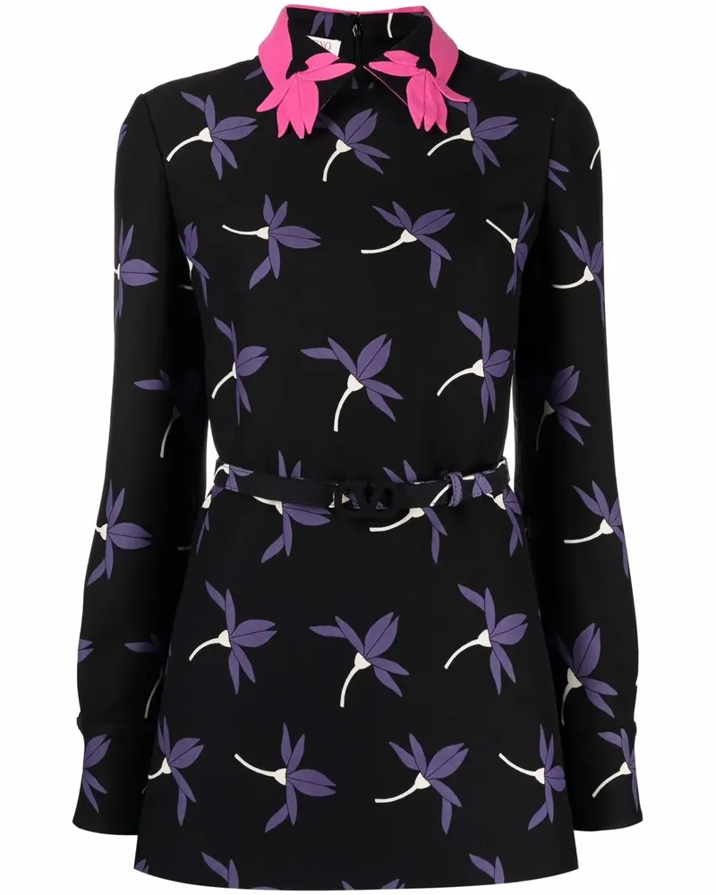 Valentino Garavani Fairy Flowers Hemd - Schwarz Schwarz