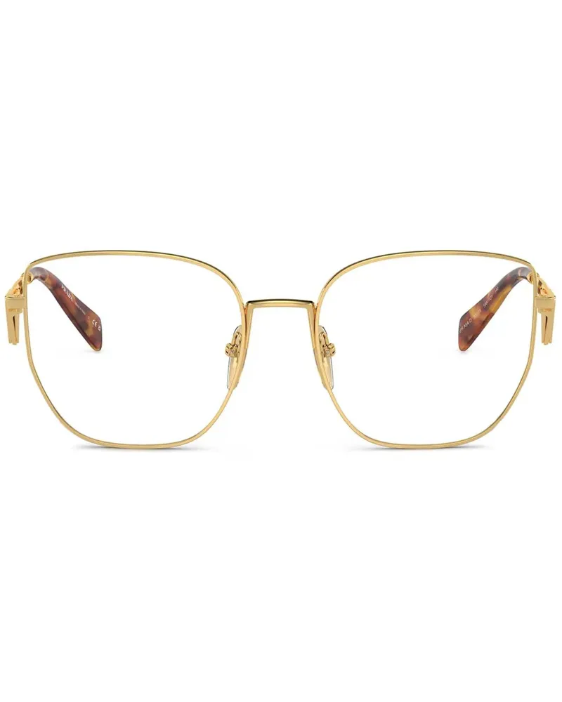 Prada Brille mit eckigem Gestell - Gold Gold