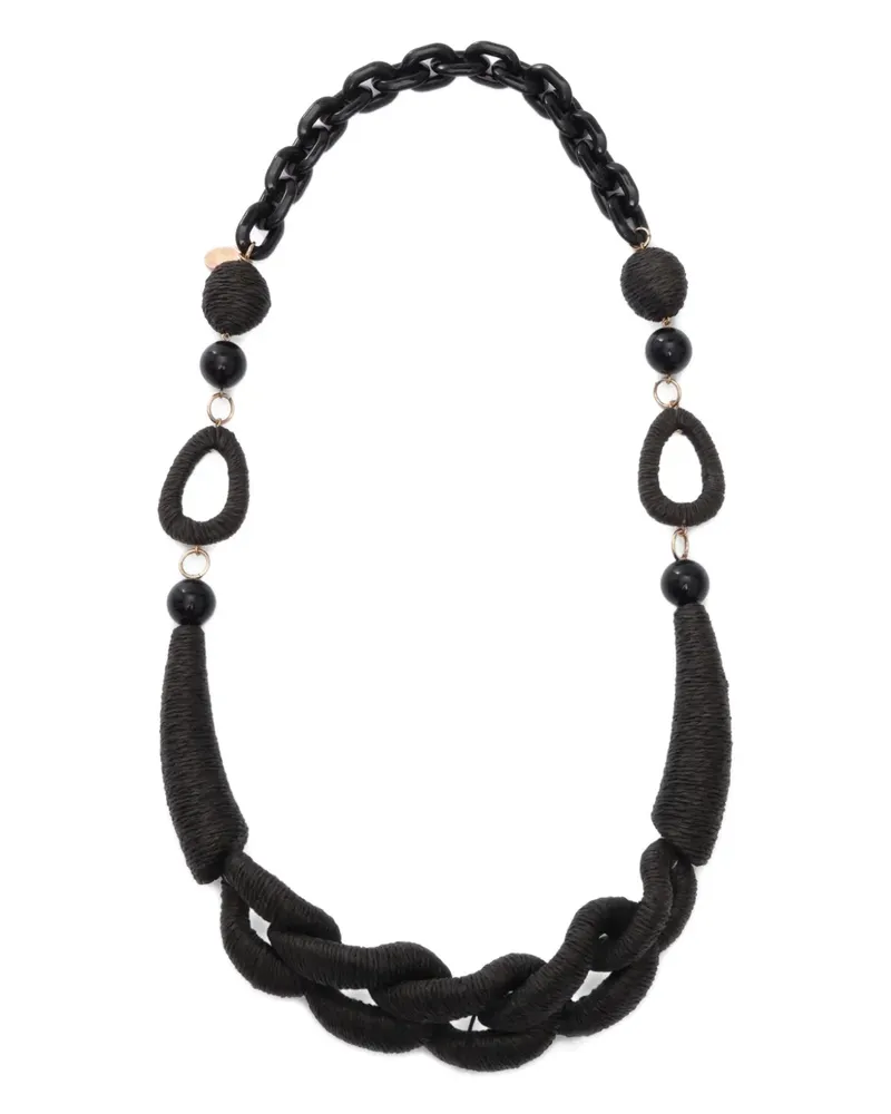 Max Mara Teismo Halskette - Schwarz Schwarz