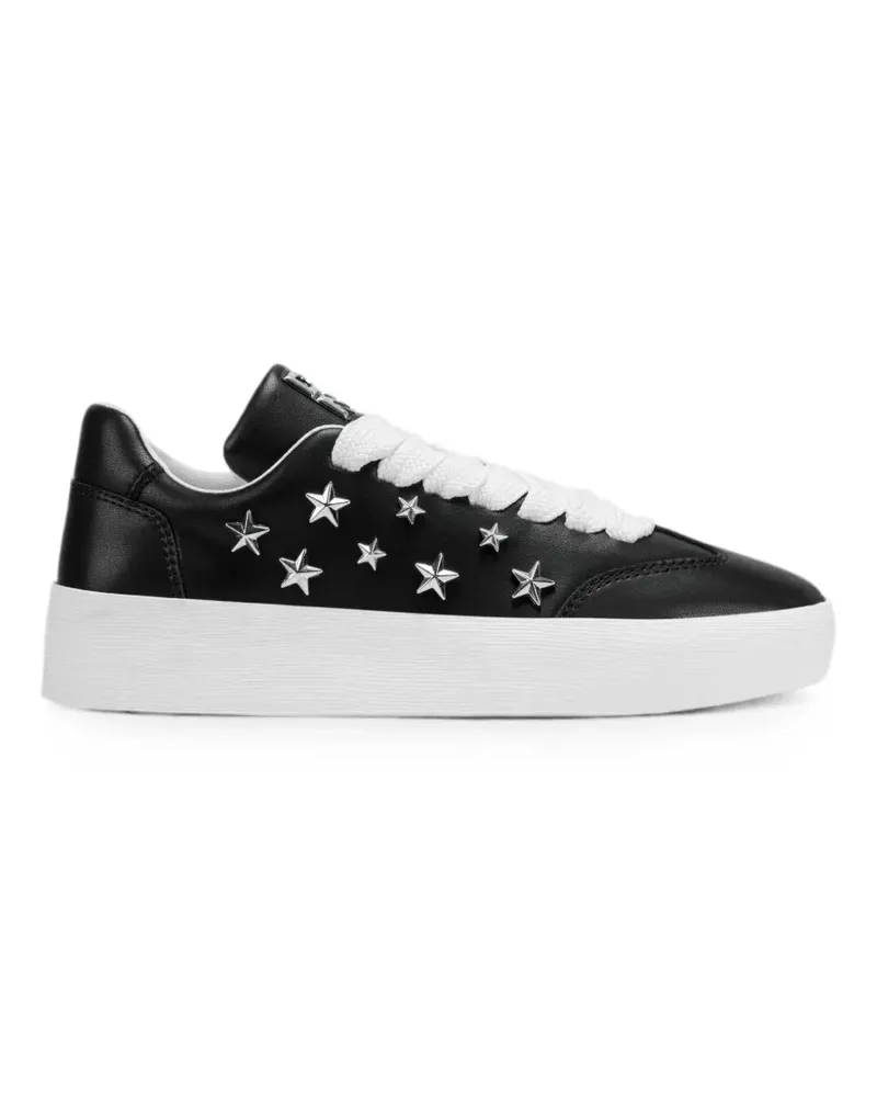 DKNY Glynda star-embellished lace-up sneakers - Schwarz Schwarz