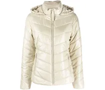 Gefütterte Kapuzenjacke - Nude
