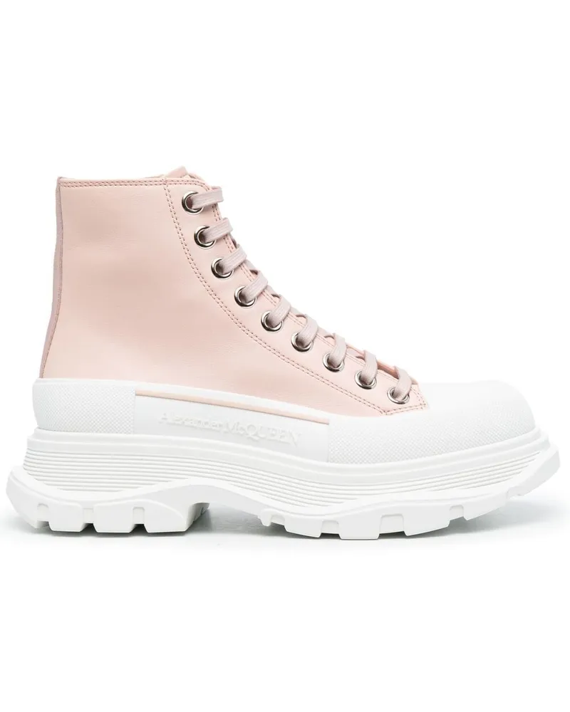Alexander McQueen Tread Slick Stiefel - Rosa Rosa
