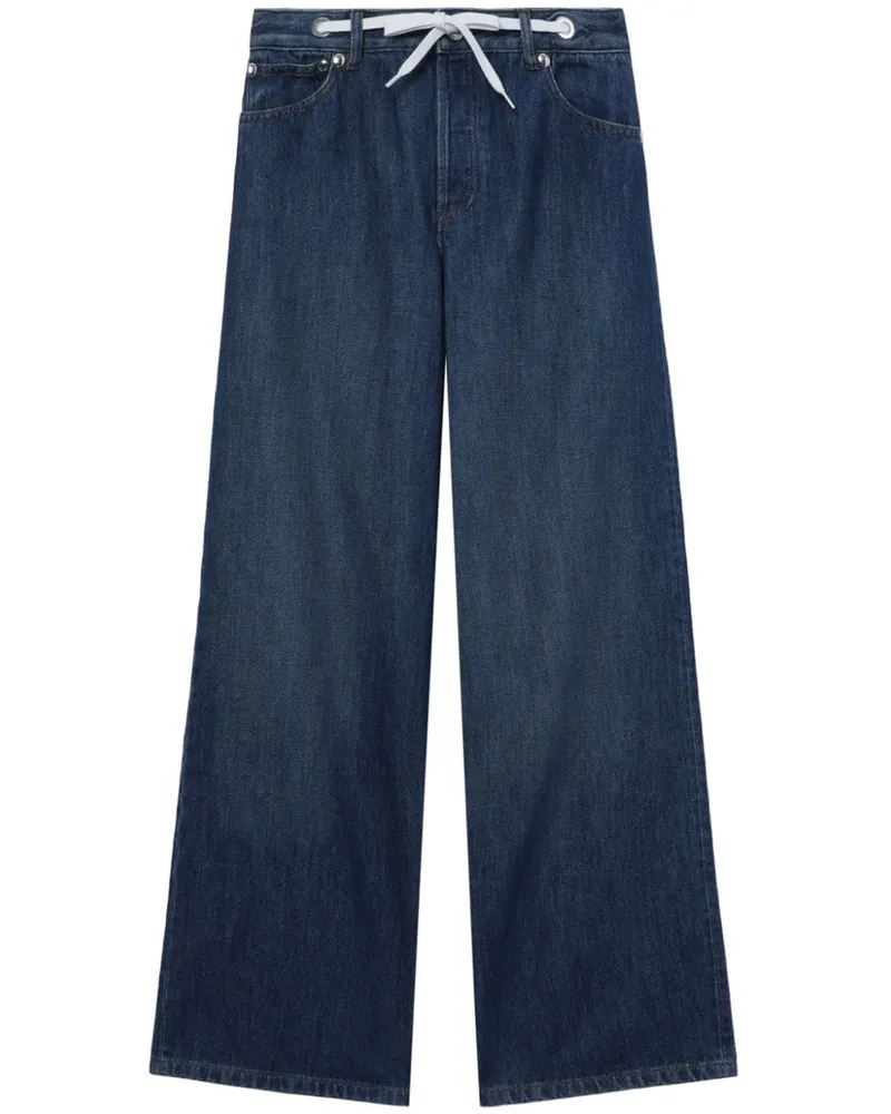 A.P.C. Madame Santeuil Schlagjeans Blau