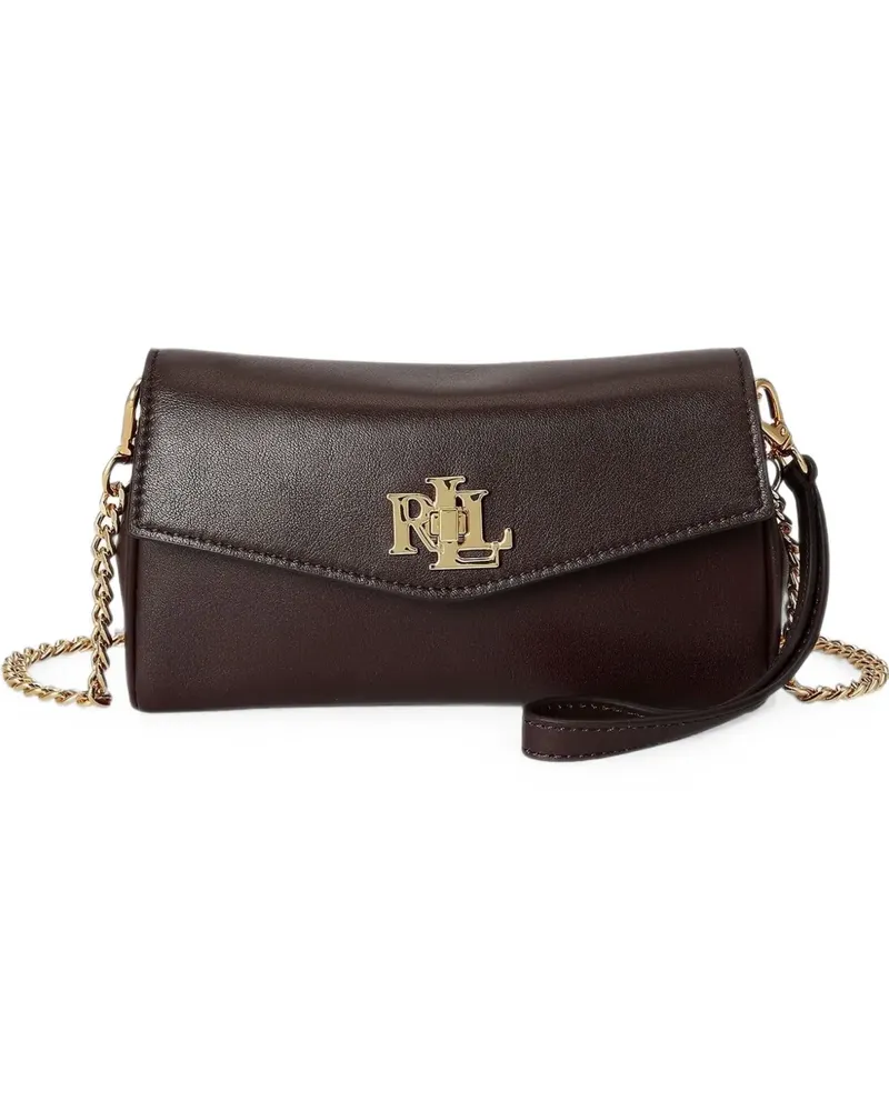 Ralph Lauren Turn-Lock logo-plaque leather cross body bag - Braun Braun