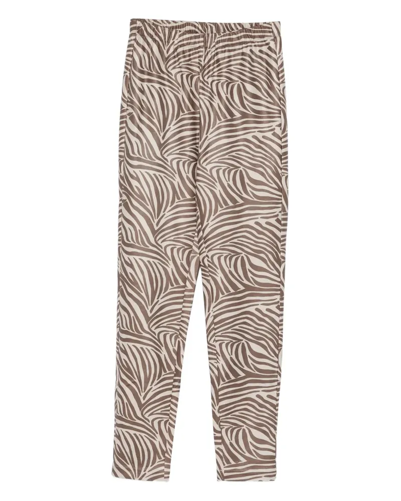 Mes Demoiselles Seara Hose mit Zebra-Print - Schwarz Schwarz