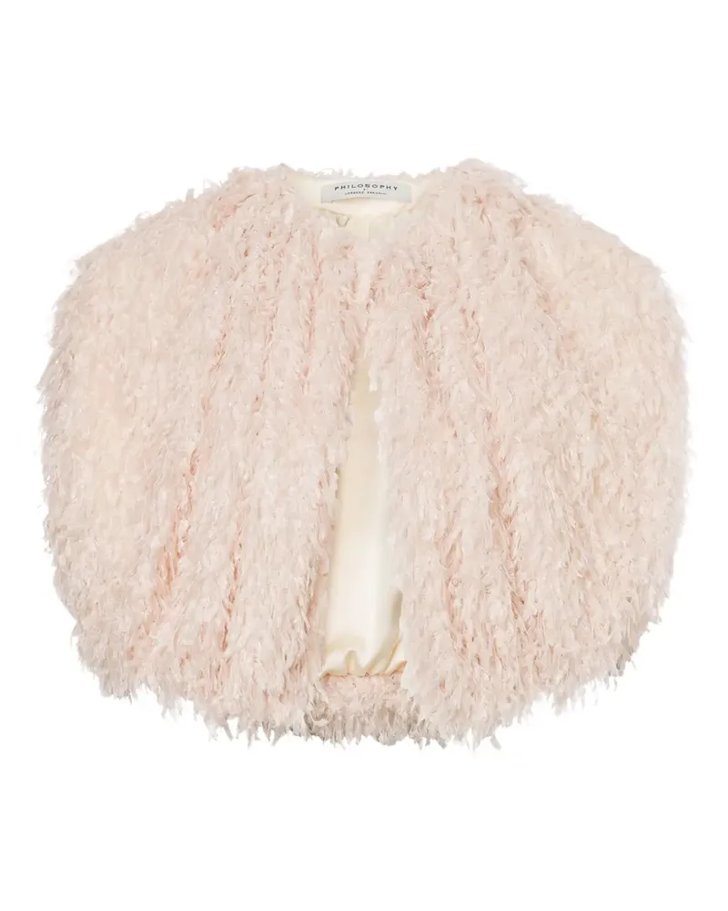 Philosophy Di Lorenzo Serafini Jacke mit Fransen - Rosa Rosa
