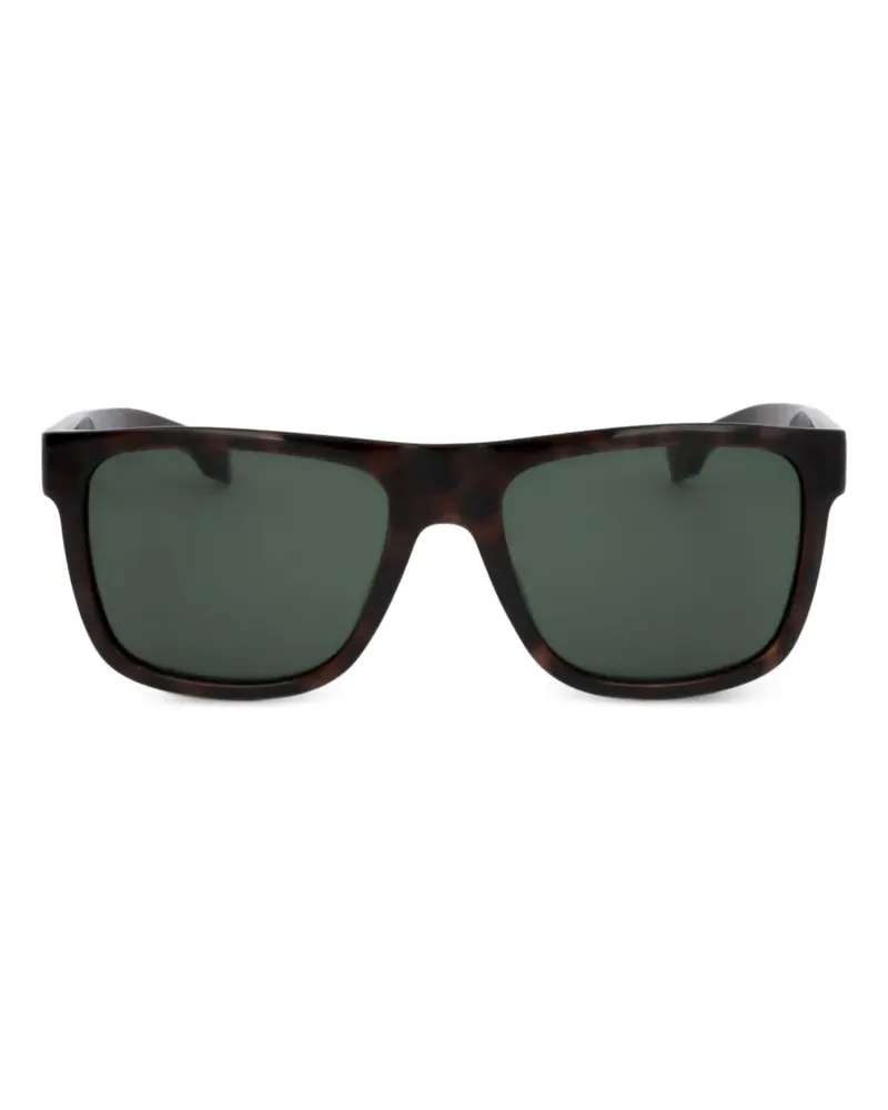 HUGO BOSS Eckige Sonnenbrille in Schildpattoptik - Braun Braun