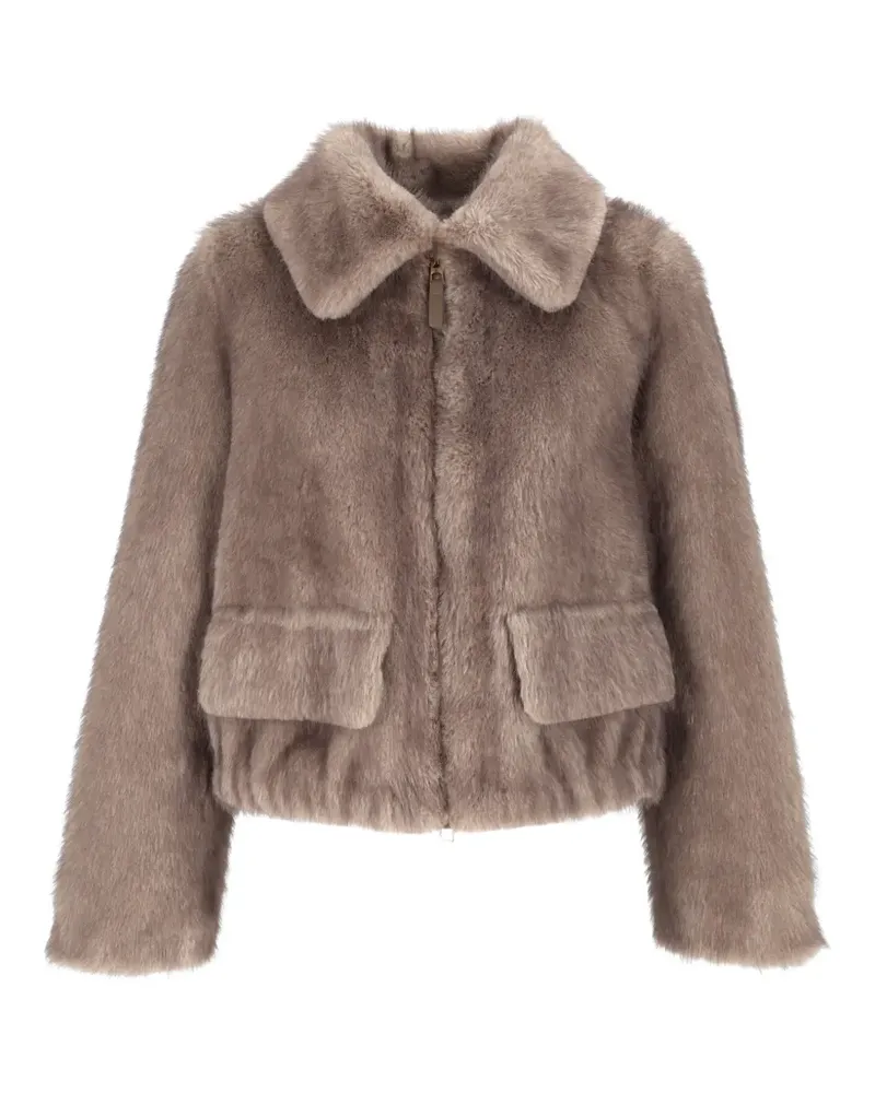 Bully faux-fur jacket - Nude Nude