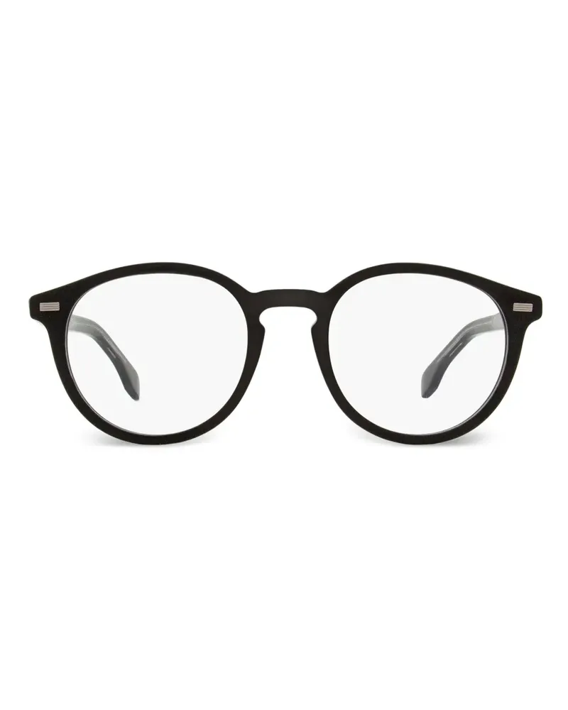 HUGO BOSS Brille mit rundem Gestell - Schwarz Schwarz