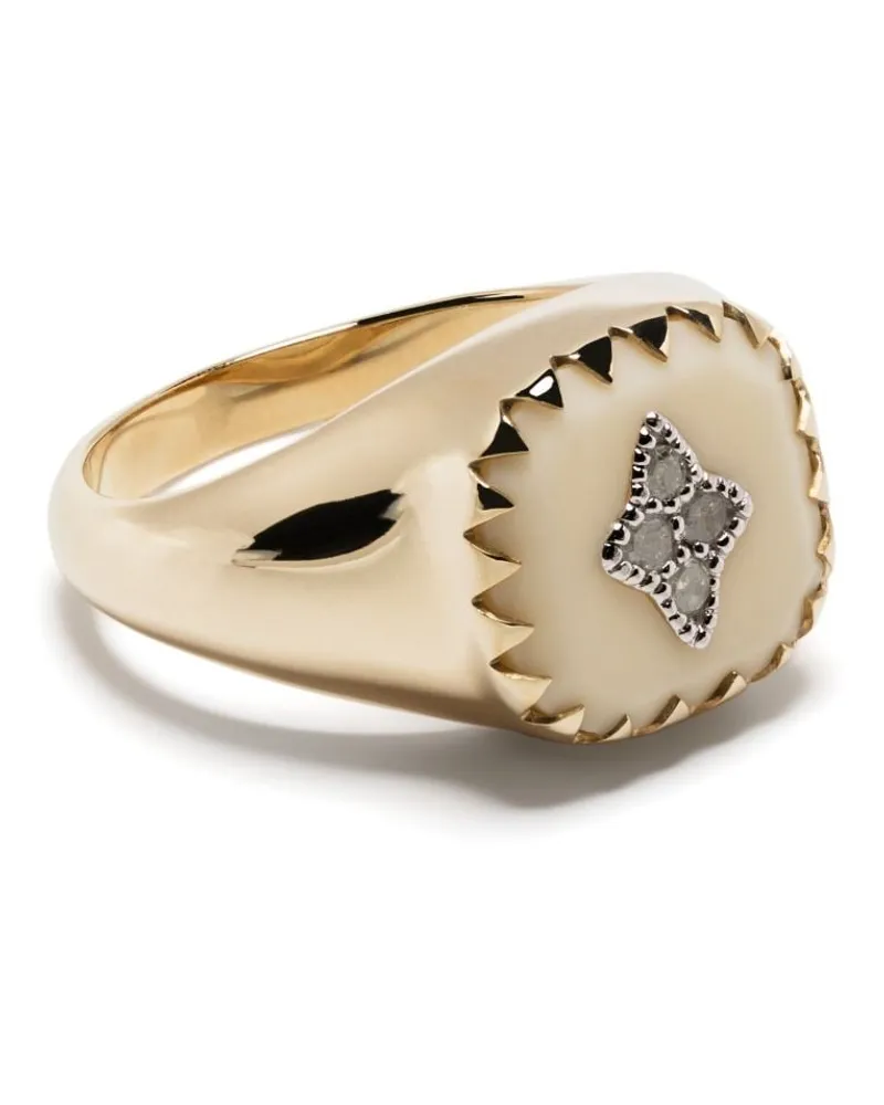 Pascale Monvoisin 9kt Gelbgoldring mit Diamanten Gold