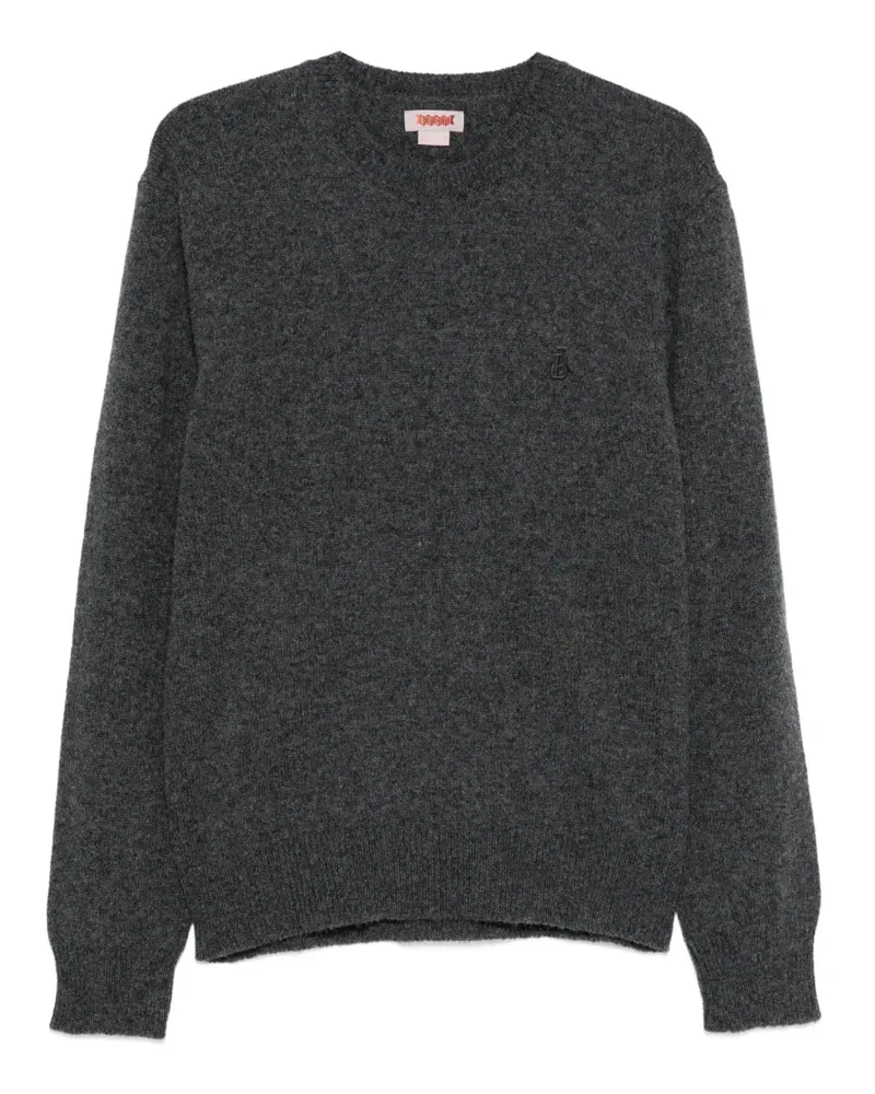 Baracuta Bestickter Pullover - Grau Grau