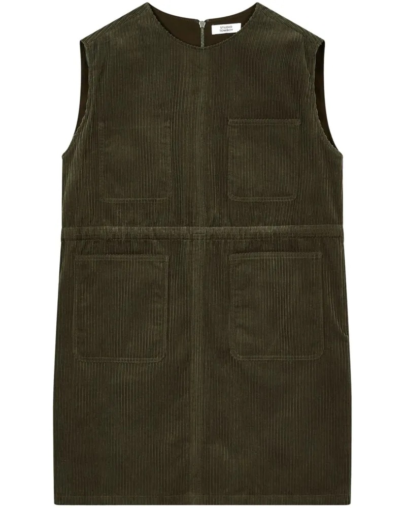 STUDIO TOMBOY Kleid aus Cord - Grün Grün