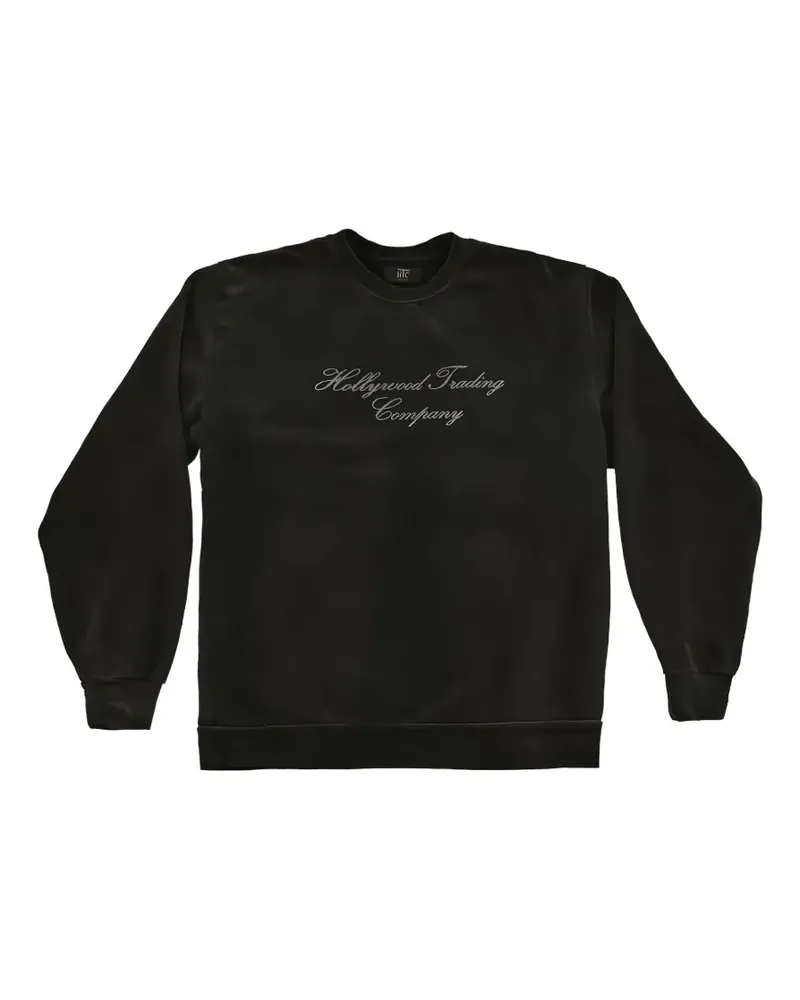 HTC Hollywood Trading Company logo-print sweatshirt - Schwarz Schwarz
