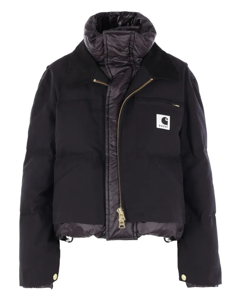 Sacai x Carhartt WIP Jacke mit Cordkragen - Schwarz Schwarz