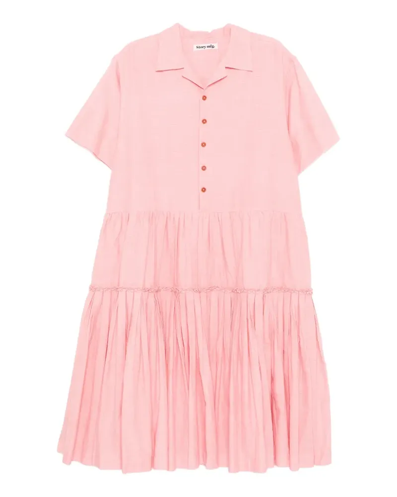 STORY mfg. Apple Kleid - Rosa Rosa