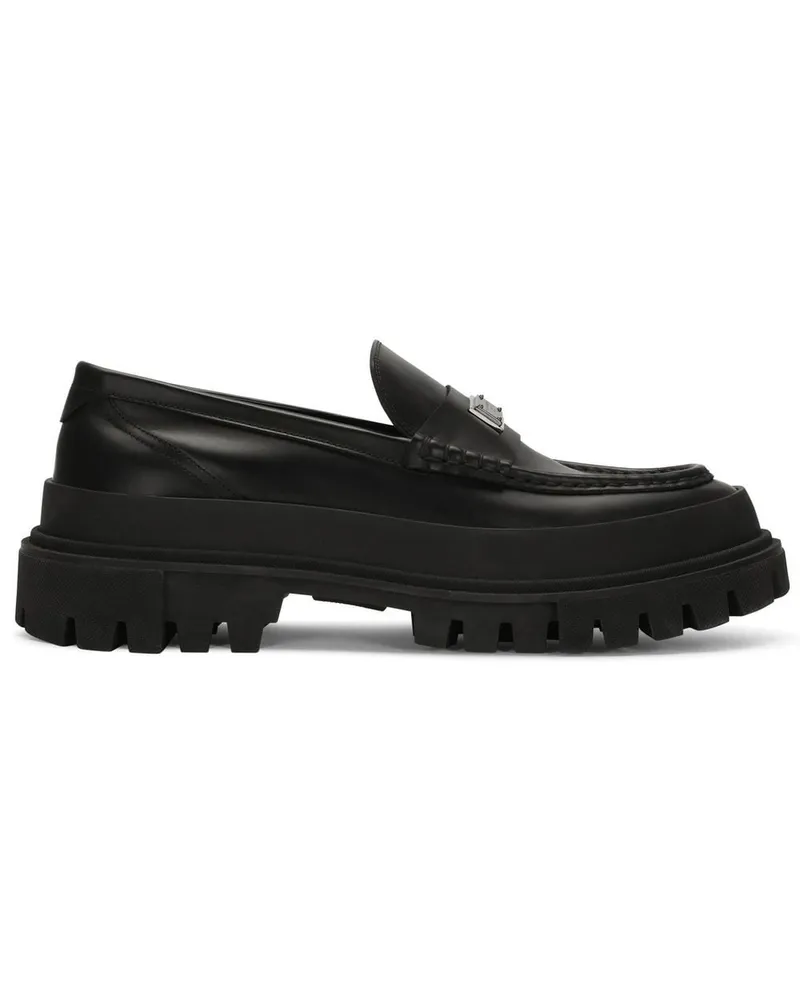 Dolce & Gabbana Loafer mit breiter Sohle - Schwarz Schwarz