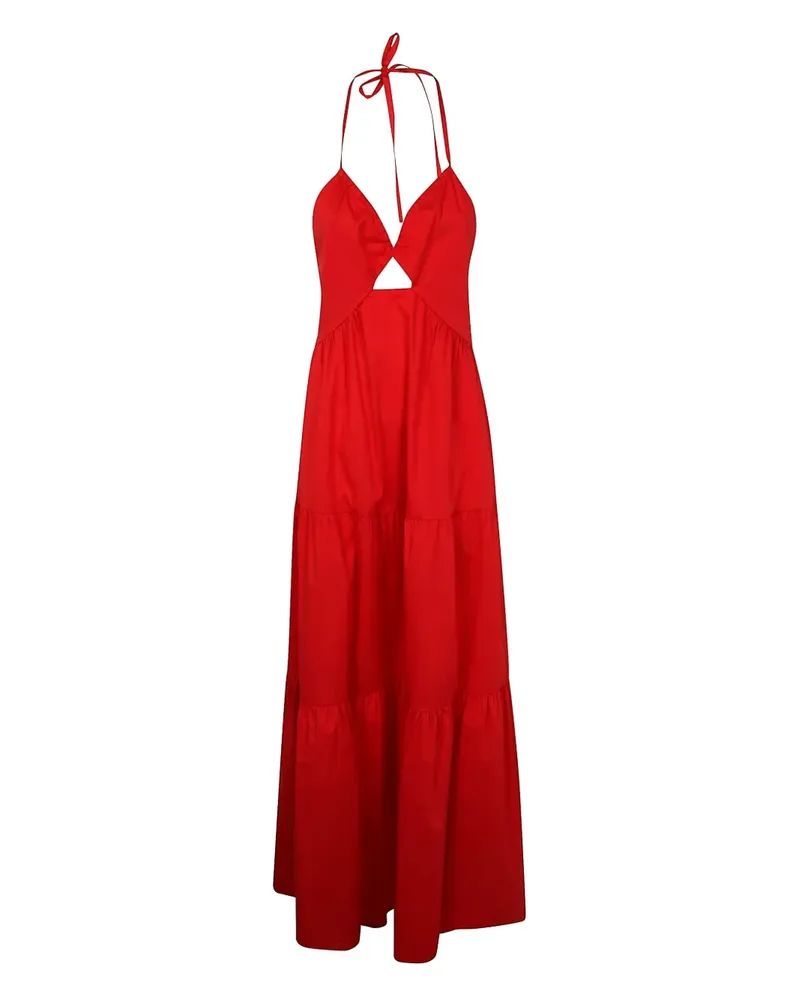 Twin-Set Maxikleid mit Cut-Out - Rot Rot