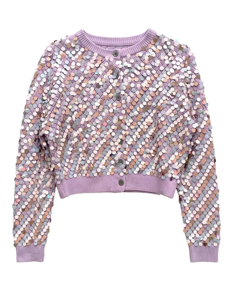 Zankov Thyso sequin-embellished cardigan - Violett Violett