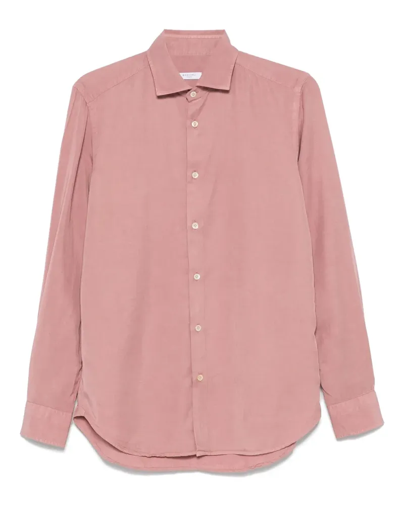 Boglioli Hemd aus Lyocell - Rosa Rosa