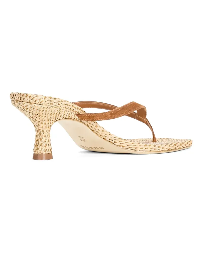 STAUD Freja woven thong sandals - Braun Braun