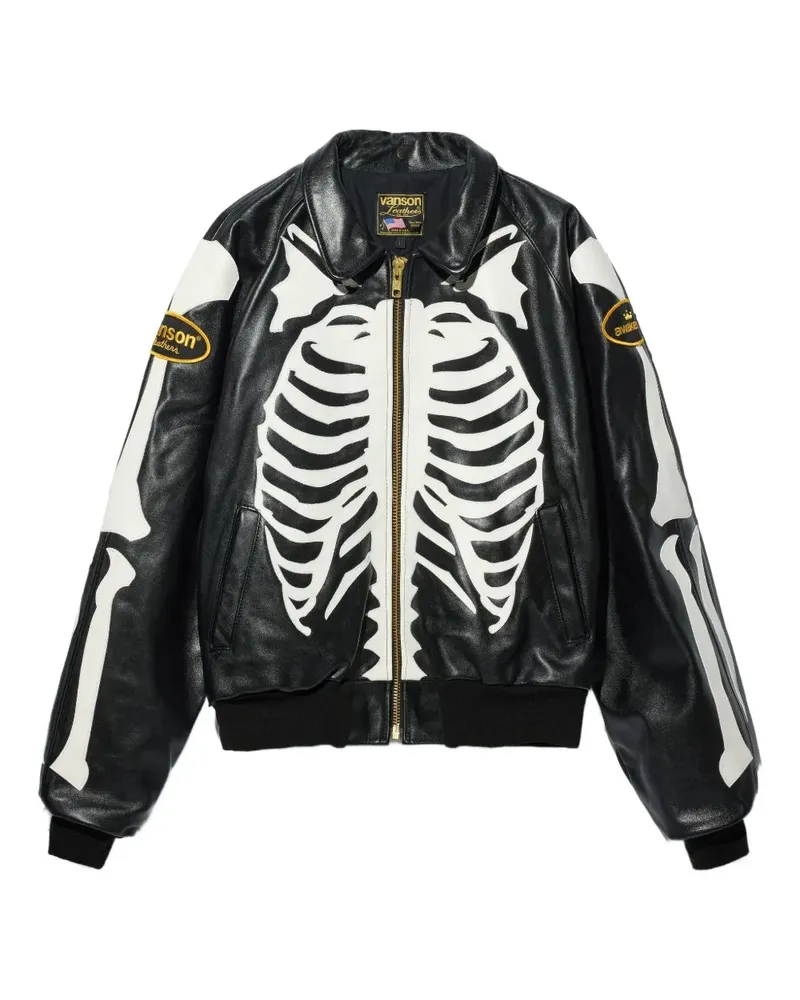 AWAKE NY Vanson Stadium Team Jacke - Schwarz Schwarz