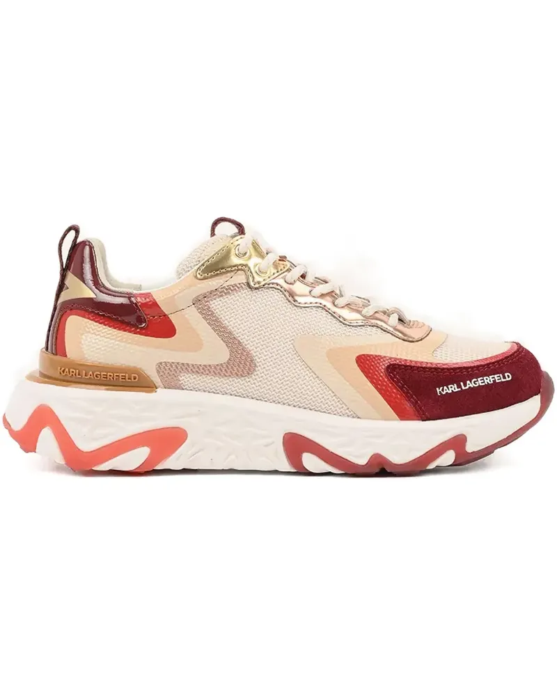 Karl Lagerfeld Chunky Sneakers mit Metallic-Einsätzen - Nude Nude