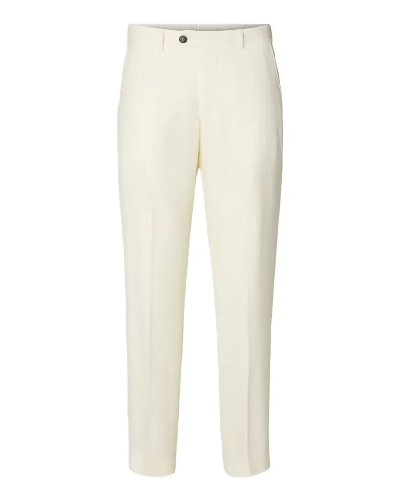 Selected Reg Beck trousers - Weiß Weiß
